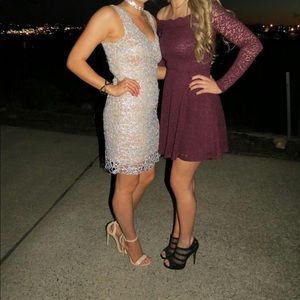 Silver party dress